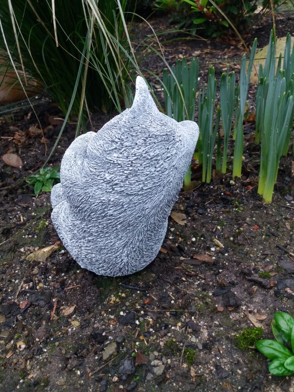 Steinfigur verspielte Katze    Gartenfigur – Bild 5